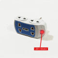 New Fashion imported Extension Foldable Socket 180 Degree Rotations Eu Power Plug Adapter For Home. 