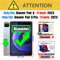 Protective Film for Xiaomi Pad 6 / 6 Pro (11 inch) 2023 Screen Protector with Camera Tempered Glass 9H hardness Anti-scratch. 