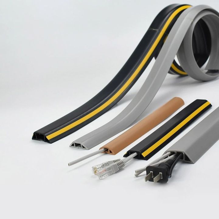 Anti-extrusion Electric Wire Slot Cable Cover Wire Organizer Extension Wiring Duct Protector Floor Cord Cover Cord Protector Power Cable Protector