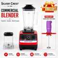 Silver Crest SC-1589 Commercial Blender 4500W 3 in 1 Heavy Duty Juicer Mixer Grinder with FREE Hand Milk Frother. 