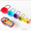 6 Pcs/set Measuring Spoons Cups Plastic Measuring Spoon Scoop with Scale for Cooking Measuring Spoon Measuring Cup. 