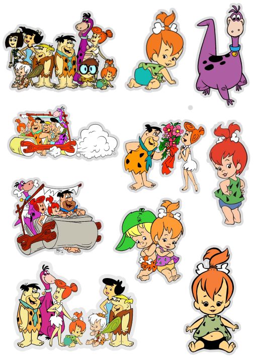 The Flintstones Stickers for Laptop 11 Pcs Car Bike Phone Stickers