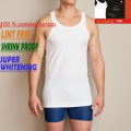 Pack of 12 -Al-Qaim Men's100% Combed Cotton Sando Vest. 