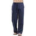 Linen Trousers for Men Wide Cargo Pants Summer Oversize Plus Size Linens Streetwear Spring Harajuku Men's Clothing. 