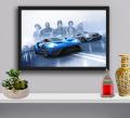 Need For Speed Gaming Poster Wall Hanging Glass Photo Frame in Premium Glossy Photo Paper A4 8x12” size for Home Decor and Decoration Accessories. 