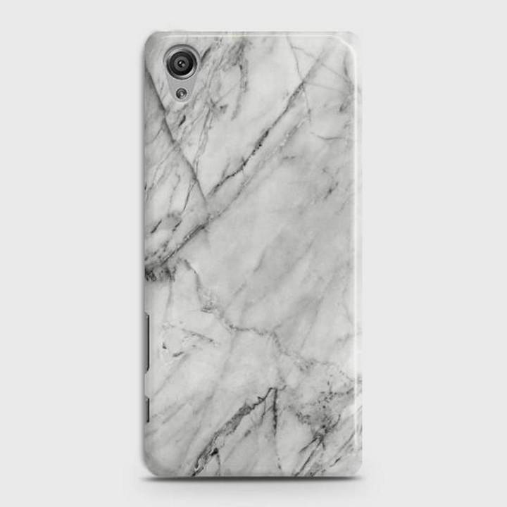 Sony Xperia XA Cover - SkinLee HQ Hard Case - Realistic White Marble - SKINLEE-128-1-208-132