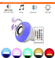 E27 Lamp Smart LED Light Bulb with USB port Bluetooth RGB Colour Music Speaker with Remote. 