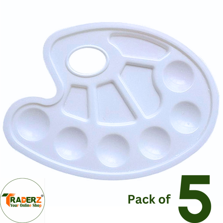 Art Plastic Paint Pallet medium Color Pallet 10 well for mixing Paint Color Mixing Tray Painting Tray Art Palettes Daraz.pk