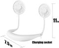 Sports Fan Portable Neck Fan, Color Changing LED, with Aromatherapy, 360° Free Rotation,and Lower Noise Strong Airflow Headphone Design for Sport, Office, Home, Outdoor, Travel, etc.. 