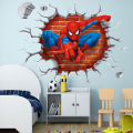 Laxuaoe Wallpaper Easy to Use Cartoon Spiderman Wall Sticker. 