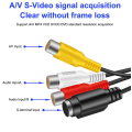 USB 2.0 Video Capture Card AV Digital to USB Converter Portable Adapter Video Cable for DV/ TV DVD Home Use Win 7 Easy to Use. 