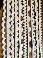 Buckram Neck, Daman, Sleeves, Poncha Design White Color | Chipi Bukram Pasting Fusing for Sewing, Tailoring, Fashion Designing Set of 10 Pcs. 