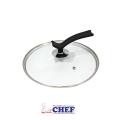 CHEF Premium Quality Glass Lid/Cover With Stylish Handle – 36 cm. 