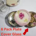 Pack of 6 Drinking Water Glass Cover Plate. 