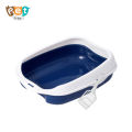 Open Top Cat Litter Box – Semi-Enclosed Litter Tray with High Sides, Durable and Easy to Clean. 
