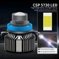 Laser Lens White Fog Light For Car In H11 Fitting LED Bulbs With Blaster And Fan 2Pcs. 