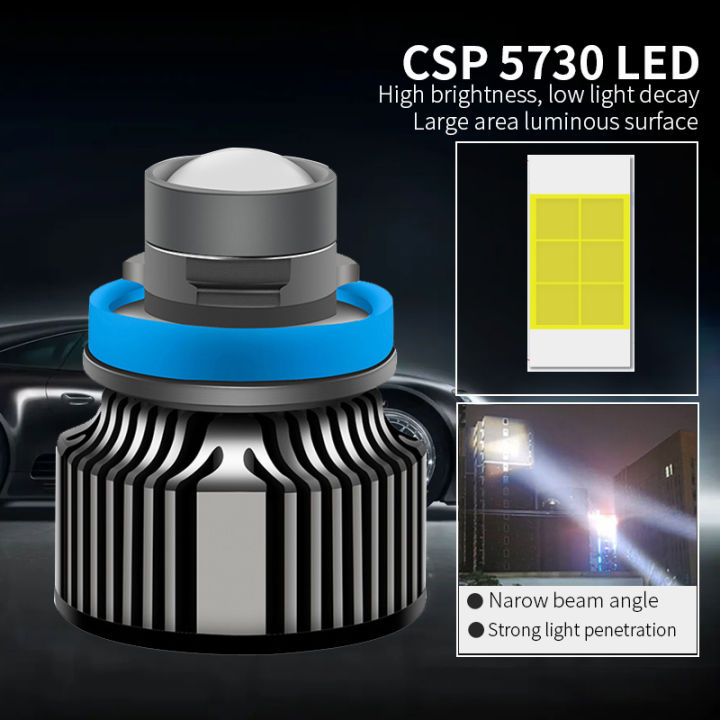 Laser%20Lens%20White%20Fog%20Light%20For%20Car%20In%20H11%20Fitting%20LED%20Bulbs%20With%20Blaster%20And%20Fan%202Pcs%20-%20Image%204