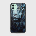 iPhone 11 Cover - SkinLee HQ Infinity Glass Case (Soft) - Vintage Galaxy Lion - SKINLEE-358-1-555-381. 