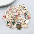 Functional Christmas Pendants Christmas Charms Set 50pcs Handmade Alloy Jewelry Making Pendants for Diy Bracelets Necklaces Earrings Festive Accessories for Sewing Bags Crafts Southeast Asian. 
