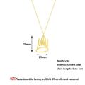 Chandler Born Sinner Crown Necklace Simplify Exquisite Pendant Choker Necklace Engagement Jewelryfor Women Men. 