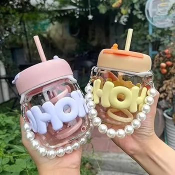 Pearl Chain Glass Tumbler
