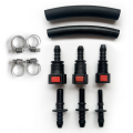 Fuel Pressure Test Kit Fuel Pressure Gauge Black Metal+Rubber for Car, Motorcycle, Truck. 