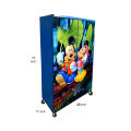 6x4 Feet Mickey Mouse Theme wooden Sheet Wardrobe For Kids Cupboard Almari Blue. 