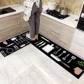 2pcs Anti slip Kitchen Floor Mat Set- My Kitchen _KIT_ KS. 