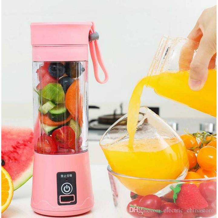Portable Blender USB Rechargeable, Small Blender Single Serve, Personal Size Blender Travel Blender Juicer Cup 380ml