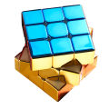 PinShang 2x2 3x3 Pyramid Magic Cube Magnetic Smooth Electroplating Speed Cube Toys Birthday Christmas Gift For Children Kids. 