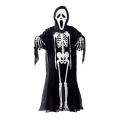 NYT Lala Skull Skeleton Ghost Cosplay Costume Halloween Fancy Dress Devil Mask Gloves. 