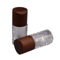 Portable design Perfume bottle Leak-proof Transparent Wooden cap Spray vial 15ml capacity Thick glass Cosmetic container for. 