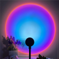 4X LED USB Sunset Lamp Night Light Projector Birthday Party Decoration Portable Mood Light for Bedroom Living ,Sunset. 