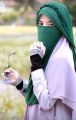 Crown Style Instant Pinless Hijab/Scarf/ with Naqab for Womens/girls. 