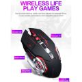 HXSJ T28 Rechargeable Wireless Mouse with 6 Buttons Adjustable DPI, 2.4G Wireless Ergonomic Optical Mouse – Noise Reduction, high Precision Mouse for Laptop/Desktop/PC (Black). 