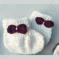4 pieces Crochet Woolen Dress set for baby girl | CrochetLine. 