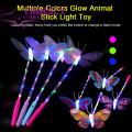 Yinhsly Flash Butterflies Stick 3 Modes Multiple Colors Glow Animal Stick Light Toy. 