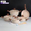 Majestic nonstick Cooking Set - Granite coating cookware set – 9 pcs. 