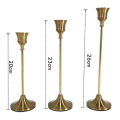 3Pcs Vintage Metal Candle Holder Set | Retro Candlestick Stand for Home Decor, Dining Table & Wedding Decoration. 
