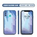 Jizetin for Huawei Y7P / P40 Lite E Back Cover Colorful Painting Design Liquid Silicone Phone Case Soft Full Camera Protect Phone Cases. 