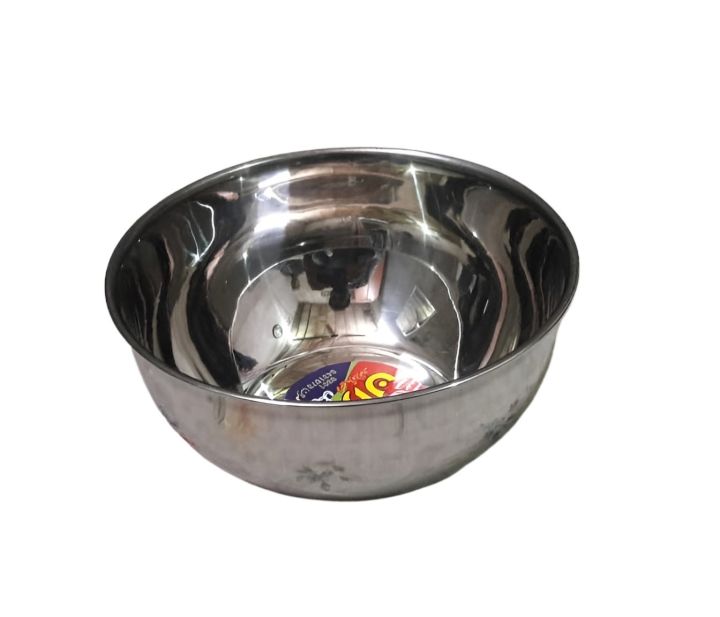 1 Piece Large Round Mixing Bowl Heavy Gauge Stainless Steel 8 inches 1000ml