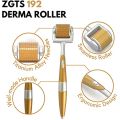 ZGTS Professional Gold Plated  Needles Titanium Alloy Derma Roller, Gold.. 