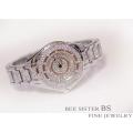 Bs Bee Sister Ladies Quartz Rhinestone Diamond Watch High-End Design (Only a Watch). 