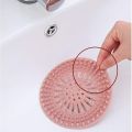 New Anti-Clog Shower Drain Hair Catcher with Silicone Strainer Cover, Reusable Stopper for Bathroom Sink and Kitchen Floor Drain, Hair Filter Trap for Easy Cleaning and Hair Clog Prevention Daily - 1pc. 