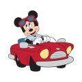 Size: 12 x 11 Inches Approx- Mickey Mouse Cartoon Characters Superhero car Self Adhesive Printed Wall Stickers Decals for Boys, Kids, Gamer,Home and Decor Lover- Multi color. 