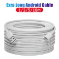 10M Micro USB Super Long Charging Cable -for K3 Thermometer   Xiaomi / Mijia / IP Camera / CCTV Cable 10m / 5m / 1m Charger Cable. 