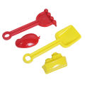Children Beach Toy 4 Wheeler Truck Kit Baby Summer Digging, Molds Sand Tool With Shovel & Bucket Water Game Play Outdoor Sea Toys Set Sandbox For Kid Fun Dry Mud, Clay Dough, Concrete Loader Plastic Vehicle Best Gift For Toddlers, Kids, Boys & Girls. 