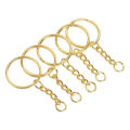 10pcs Golden Key Rings for Resin Keychains and Alphabet keychains mold - handmade keychain - Jewellery making. 