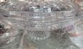 Dry Fruit Tray, ACRYLIC CANDY DISH SALAD TRAY DRY FRUIT HOME DECOR WITH LID CRYSTAL. 