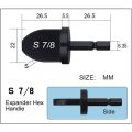 Hex Handle Air Conditioner Copper Pipe Swag Tool, Swag Tool Drill Bit Set Tube Flaring Tool Expander Repairing Set. 